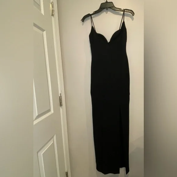 VTG 90s/Y2K Nicole Miller Sexy Black Evening Dress - Picture 6 of 13
